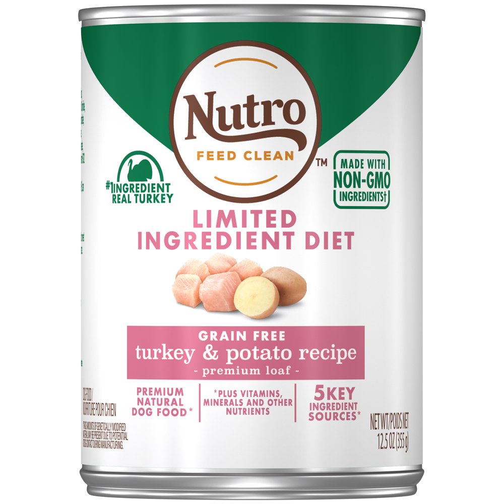 NUTRO Limited Ingredient Diet Adult Canned Wet Dog Food Premium Loaf