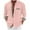Pink (New Upgrade), variant on Dagegui Long Sleeve Shirt for Men Breathable Linen Shirts Patchwork Button Down Turndown Collar T-Shirt Casual Beach Tee Tops with Chest Pocket Navy S
