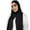 A, variant on Womens Solid Black Hijab Scarf Lightweight Soft Long Wrap Breathable Comfortable Headwear soft Daily Wear Muslim Head Scarf