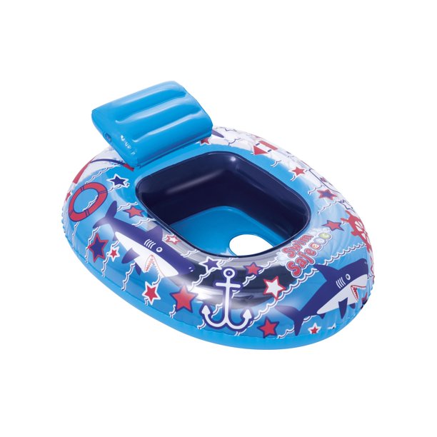 Bestway Swim Safe ABC? Inflatable Baby Boat Float, Blue
