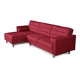 thumbnail image 4 of Sala Modular Sofá Cama Reversible de Lino Rojo Makora Modelo Chiara, 4 of 9