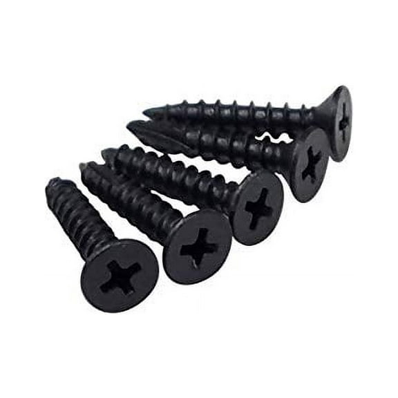 Oil Rubbed Bronze Hinge Screws #10 X 1" Inch for Door Hinges - Fly Cut for Easy Drilling - 24 Pack