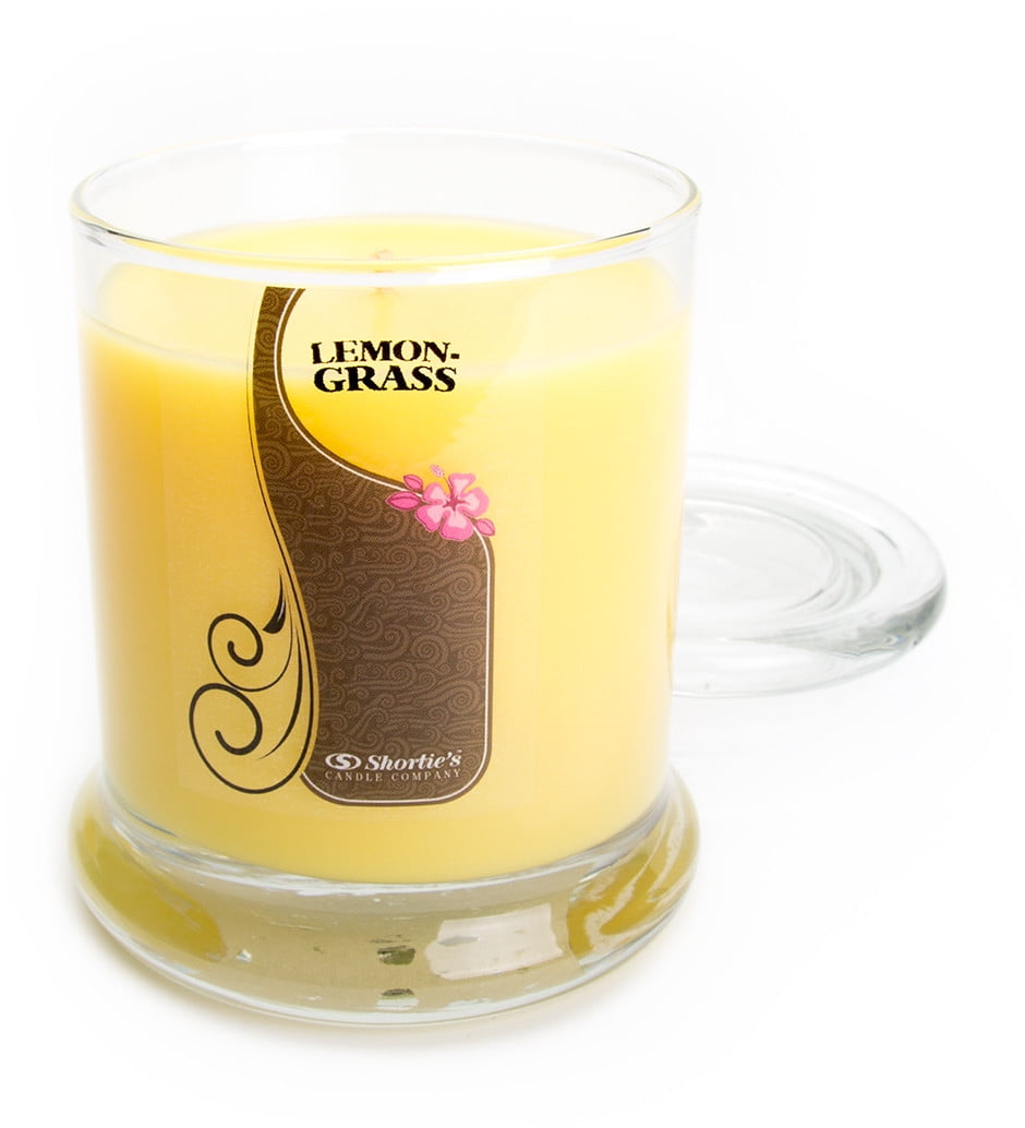 Lemongrass Candle Medium Yellow 10 Oz. Highly Scented Jar Candle