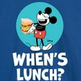 thumbnail image 3 of Disney - Mickey & Friends - Hungry Mickey - When's Lunch - Men's Long Sleeve T-Shirt, 3 of 5