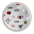 thumbnail image 1 of 4 Pcs Heart Crown Princess Knobs for Kitchen Cabinet Cupboard Dresser Bookcase Drawer Pulls Handles Round Home Decor, 1 of 8