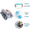 thumbnail image 4 of Sacs Économiseurs d'Espace Sacs de Rangement sous Vide Sacs de Compression Sacs d'Emballage de Voyage 4 Paquets Sacs de Voyage à Double Fermeture Éclair Transparents 35*50 cm, 4 of 5