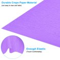 thumbnail image 3 of Unique Bargains 8.2ft Crepe Paper Roll, 2 Roll 20' Width Paper Streamer Sheet for Craft Flower Making Decoration, Light Purple, 3 of 4