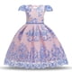thumbnail image 5 of Vestido distintivo Vestido sin espalda Lazo Falda infantil Vestido de malla Vestido de niña, 5 of 6
