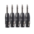 thumbnail image 4 of fastboy 3 Pin XLR Female to 6.35mm TRS Male Stereo Plug-In Audio Adapter, 4 of 9