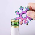 thumbnail image 2 of 18-en-1 Multi-Outils Flocon de Neige, Ouvre-Bouteille Portable Ultraléger en Acier Inoxydable, 2 of 7