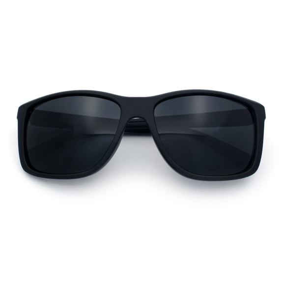 Kush Mens Rectangle Plastic Sporty Gangster Fashion Sunglasses [Grey]
