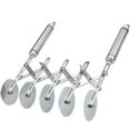 thumbnail image 1 of 5 Wheel Pastry Cutter Stainless Pizza Slicer Multi-Round Dough Cutter Roller Cookie Pastry Knife Divider with Handle, 1 of 6