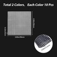 thumbnail image 2 of 20Pcs Plastic Canvas Sheets 10x10cm Plastic Mesh Sheets White Black Needlepoint Canvas Flexible Mesh Screen Fabric Mat for Embroidery Crafting Knit Crochet Cross-Stitch DIY Yarn Crafts, 2 of 6