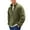 Army Green, variant on Men's Fleece Sweatshirt with Full Zip for Warmth in Winter and Fall Seasons