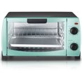 Mainstays 4Slice Toaster Oven, Classic Mint