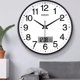thumbnail image 5 of Reloj de pared silencioso, reloj de pared de moda, reloj de dormitorio, sala de estar, oficina, reloj de cuarzo simple, reloj electrónico, adecuado for sala de estar, estudio, dormitorio, oficina., 5 of 6