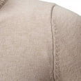 thumbnail image 3 of TFEOQRY Men's Stand Collar Cardigan Sweater Full Zip Knit Long Sleeve Solid Outwear Casual Fall Winter Top Khaki, 3 of 7