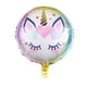 thumbnail image 4 of Globo redondo de unicornio de 18 pulgadas, decoración de papel de aluminio de animales de dibujos animados, fiesta de cumpleaños para niños, globo de escenario de boda, 4 of 4