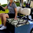 thumbnail image 3 of Xoenoiee Tropical Leaves Pattern Golf Cart Seat Covers for EZGO Yamaha Club Car, All Seasons Golf Cart Seat Towel/Blanket, Soft Microfiber, Machine Washable, 3 of 5