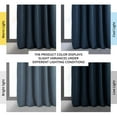 thumbnail image 3 of Half Price Drapes Signature Midnight Blue Velvet Blackout Curtains For Bedrooms (1 Panel), 50WX 108L, 3 of 12