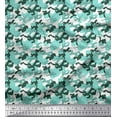 thumbnail image 1 of Soimoi Rayon Fabric Two Tone With White Camouflage Print Fabric by Yard 56 Inch Wide, 1 of 1