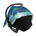 thumbnail image 7 of Car Seat Cover Baby, Sea World Baby Car Seat Cover for Baby Boys Girls Newborn , Infant Car Seat Canopy Cover Nursing Breastfeeding Cover Warm Blanket, 7 of 7