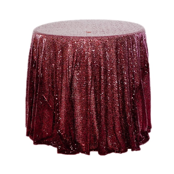TIELUTT Nappe Ronde à Paillettes 47,2 Pouces Tissu à Paillettes à Sequins Nappe 60 X 102 Nappes pour Tables Rectangulaires Nappes d'Eau pour Fêtes Housse de Table 2022 Sangles de Table Table d'Extérieur Ronde