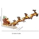 thumbnail image 3 of Hogar y jardín, Suministros de decoración navideña, Decoración navideña con Papá Noel tirando de un trineo, Plástico, 3 of 7