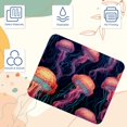 thumbnail image 3 of Jellyfish Square Gaming Mouse Pad Desk Mat, 8.3x9.8 Inch, Non-Slip Rubber Bottom, Printed, Suitable for Office and Gaming, 3 of 6