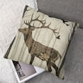 thumbnail image 7 of HGOD Design Fashion Deer Sofa Bed Home Decoration Pillow Case Forest Deer and Bird Art Cushion Cover Cotton 1 set of 2, various sizes, 7 of 7