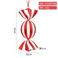 thumbnail image 3 of Adornos navideños más grandes de 36/38/40/55 cm, adornos colgantes de caramelos pintados en rojo y blanco, adornos para árboles de Navidad de Año Nuevo 2024, 3 of 5