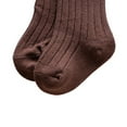 thumbnail image 3 of Inevnen Toddler Baby Medium Tube Socks Solid Color Ribbed Knit Knee High Seamless Uniform Stockings, 3 of 9
