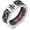 01-Crown of Thorns, variant on Jesus Crown of Thorns Ring 925 Sterling Silver Wood Ring Christian Cross Band Rings Wooden Jewelry Gifts for Men Women Size 10
