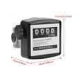 thumbnail image 3 of 2X Mechanical Fuel Gauge 4-Digit Fuel Flow Mechanical Fuel Flow Meter 25mm (1 Inch Internal Thread) 5-30 GPM/20-120L/Min, 3 of 7