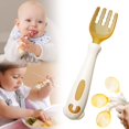 thumbnail image 2 of GQDIN Toddler Utensils, Toddler Self-Feeding Utensils - Baby Spoons and Forks with Silicone Bendable Handle, Easy Grip Heat-Resistant, Ideal for Baby Weaning Flatware, Kids, Stage 2, 2 of 9
