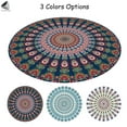 thumbnail image 6 of PULLIMORE 55" Round Beach Blanket Tapestry Bohemian Camping Picnic Throw Tablecloth Mandala India Yoga Mat Hippie Towel, 6 of 9