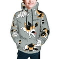 thumbnail image 5 of Kll Unisex Kids Boys Girls Hooded Pocket Pullover Hoodies-Funny Beagle Active Dog, 5 of 9