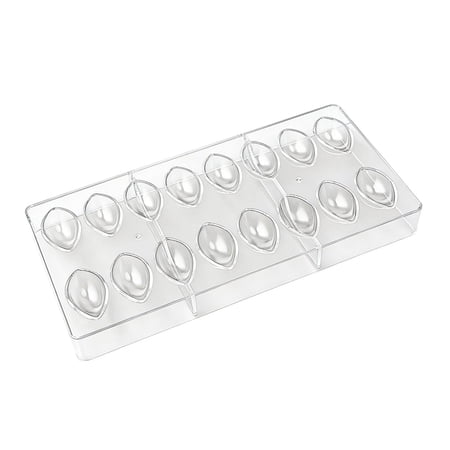 Chocolate Molds 16-Compartment Teardrop Shape Transparent Plastic Baking Tool Diy Candy Molds
