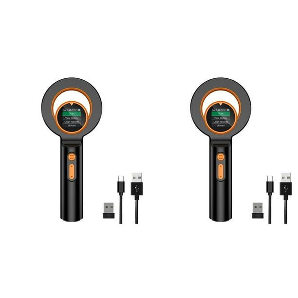 2X Lector de Bluetooth para Mascotas, Escáner Lector de Etiquetas de Universal para Animales (Inalámbrico de 2,4 GHz + Bluetooth + USB), Q40