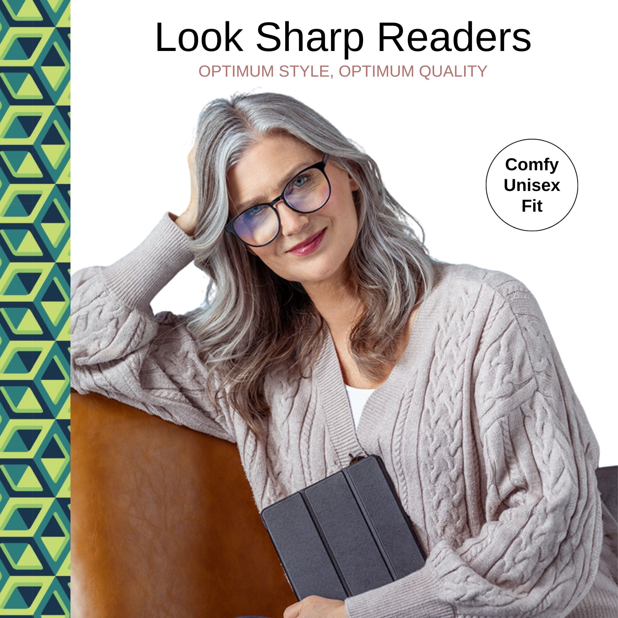 Optimum Optical Signature Blue Light Filtering Readers - Look Sharp, +1.5