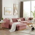 thumbnail image 3 of Sanguine Channel Tufted Performance Velvet 5-Piece Modular Sectional Sofa, 3 of 6