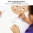 thumbnail image 4 of Blank  Set DIY Plastic Hexahedral Cubes For Classroom Board Game Math Teaching Party Fun, 4 of 8