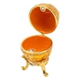 thumbnail image 1 of Faberge Egg Jewelry Box Faberge Egg Hand Painted Enameled Faberge Decorative,Hand Painted Enameled Faberge Egg Style Decorative Hinged Jewelry Trinket Box for Home Decor, 1 of 8