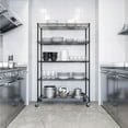 thumbnail image 5 of Seville Classics UltraDurable® 5-Tier NSF Steel Wire Shelving, 48" W x 24" D, Black, 5 of 10