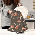thumbnail image 6 of Dreamtimes Soft Absorbent Reusable Kitchen Towels, Set of 1|28x18 in, Mushrooms Leaves Dining Kitchen Living Room Tea Towels Dish Towels Decorative Towels, 6 of 7