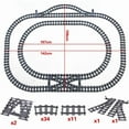 thumbnail image 1 of City High-tech Trains Flexible Tracks Forked Straight Curved Rails Crossing Switch Building Block Bricks Creative Toys for kids, 1 of 10