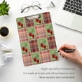 thumbnail image 4 of FMSHPON Strawberry Plaid Checkered Clipboard Hardboard Wood Nursing Clip Board and Pull for Standard A4 Letter 13x9 inches, 4 of 7