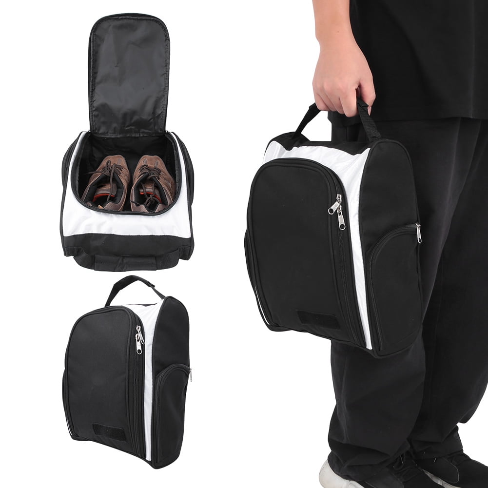 YAHHU Portable Waterproof Nylon Golf Shoe Clothes Bag Carrier with Handle 15 inches / 38 cm