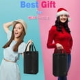 thumbnail image 5 of "Kato 6 Bottle Wine Carrier - Insulated Portable Wine Carry Cooler Tote Bag for Travel or Picnic, Perfect Wine Lover Gift, Black ", 5 of 7
