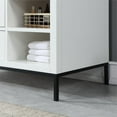 thumbnail image 3 of Kesia 48" Single Bathroom Vanity Set in White with Aosta White Composite Stone Countertop with Mirror, 3 of 8